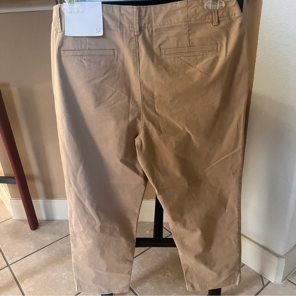 LOFT PETITE CHINO PANTS 12P KHAKI - Picture 3 of 12